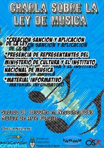 Charla ley de música
